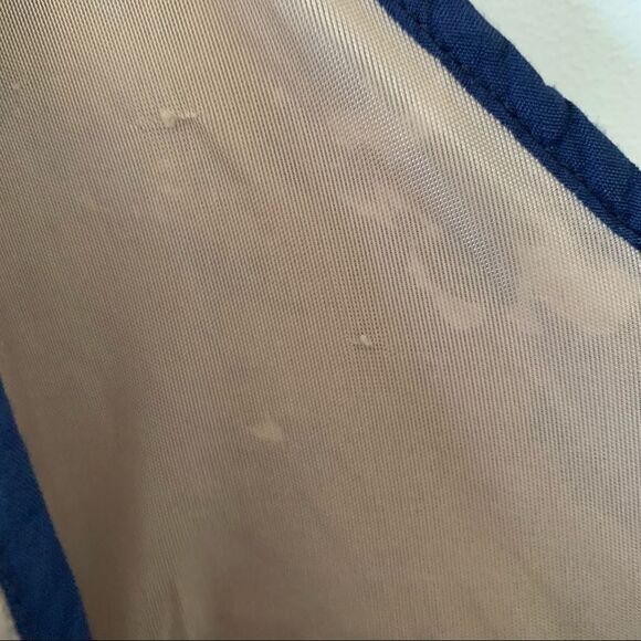 Vero Moda Caroline Brown Blue Pattern Vneck Dress - Picture 5 of 11